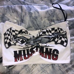 Mustang racing tube top